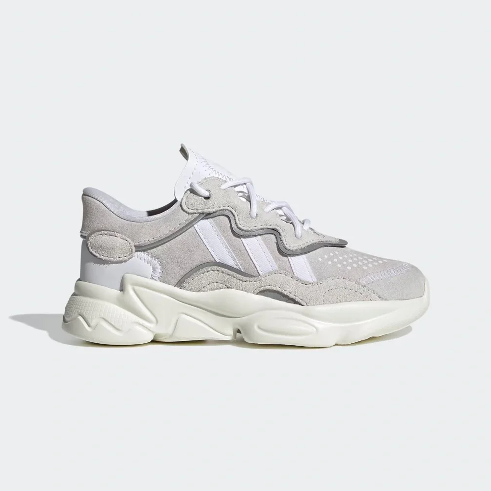 Adidas Ozweego Sneakers in White w/ Purple Accents Size Womens 8.5 - Picture 2 of 11